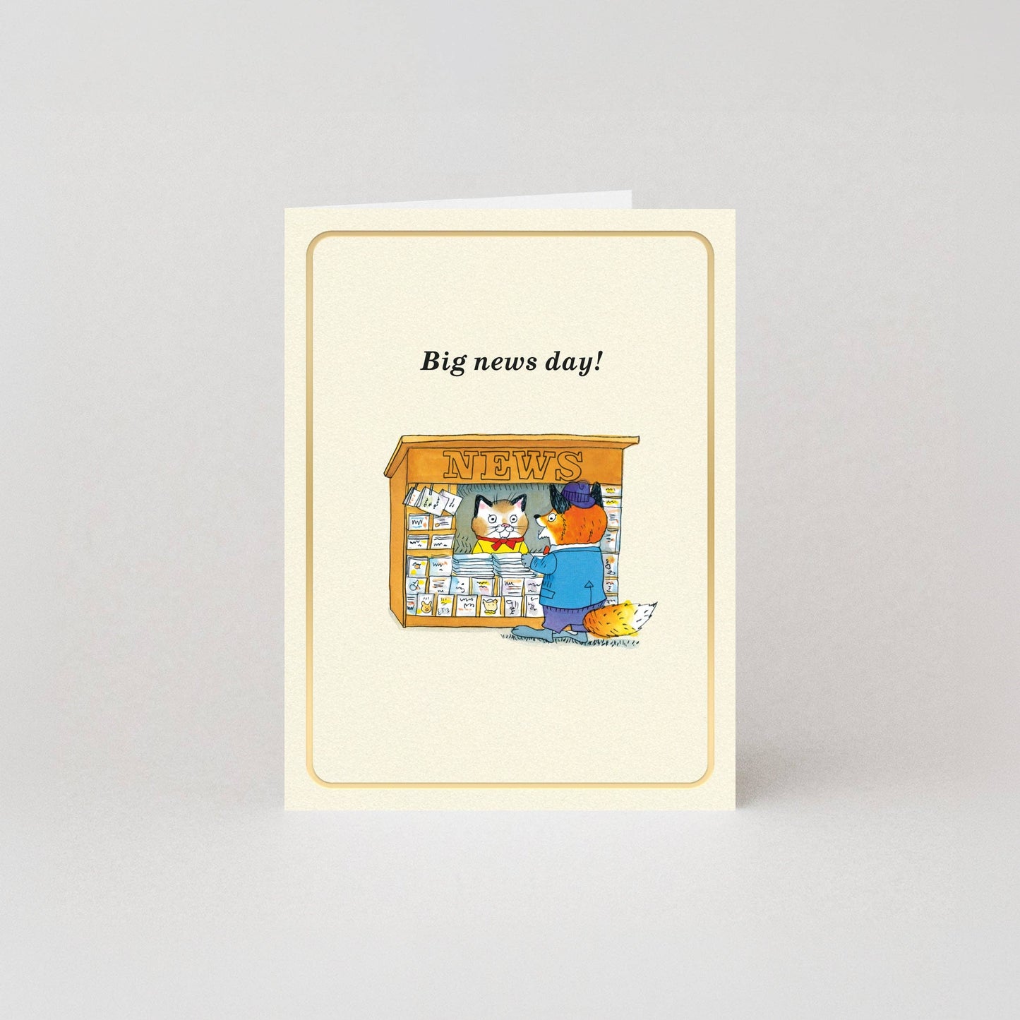 Big News Day Mini Card by Richard Scarry