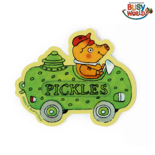 3P4 x Richard Scarry Vinyl Sticker: Pickle Car