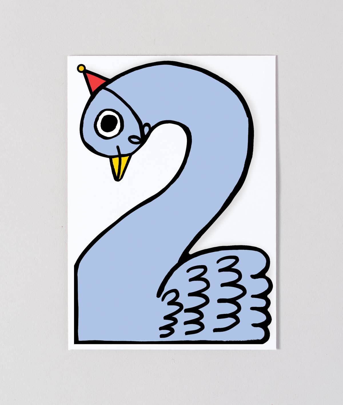 Swan 2nd Birthday Card