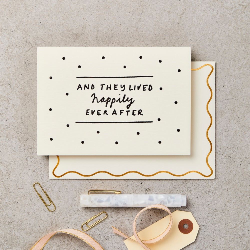 Happily Ever After Wedding Card