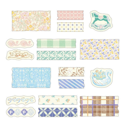 Midori Yuru Log Sticker Roll: Antique