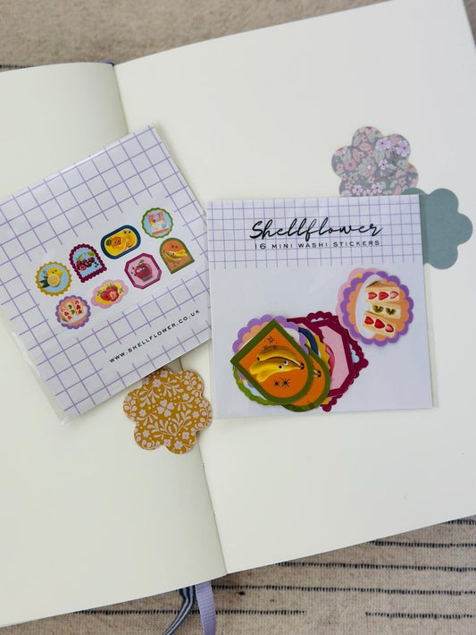 Washi Flake Mini Stickers: Fruit