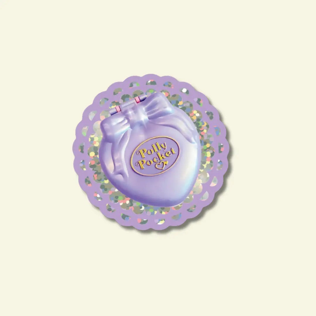 Glitter Vinyl Sticker: Polly Pocket