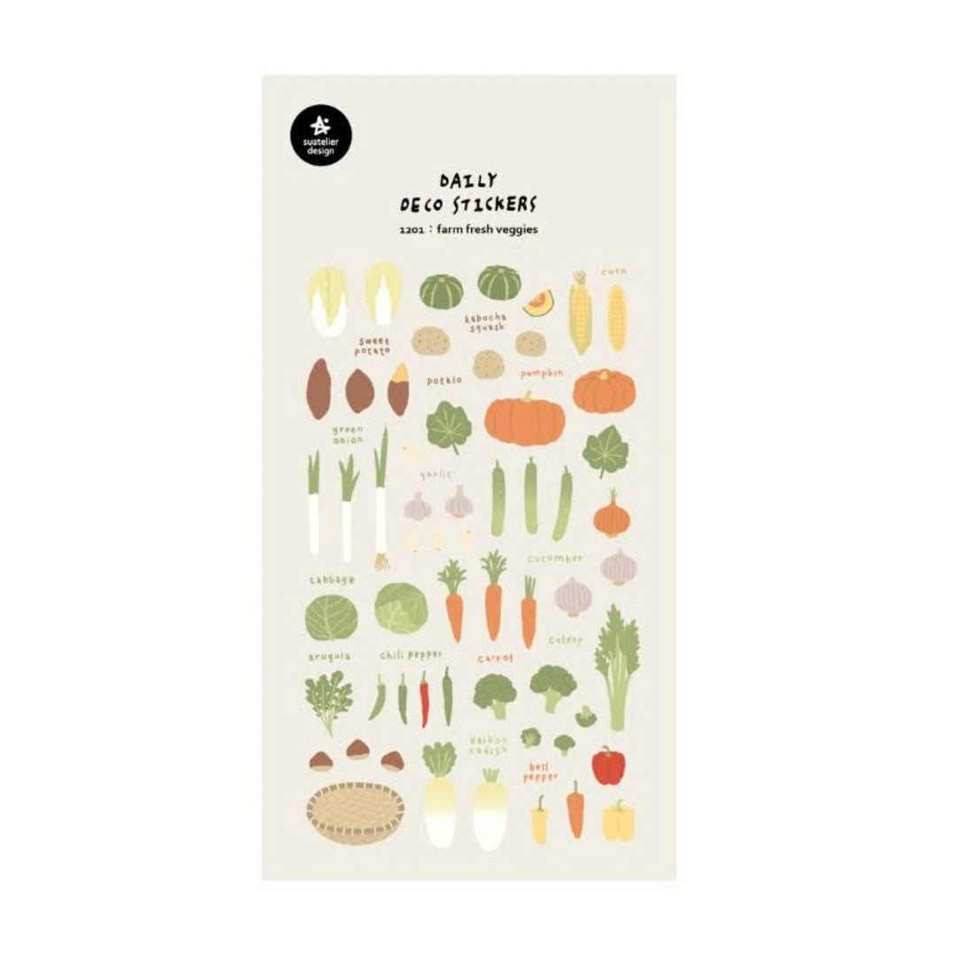 Suatelier Farm Fresh Veggies Stickers