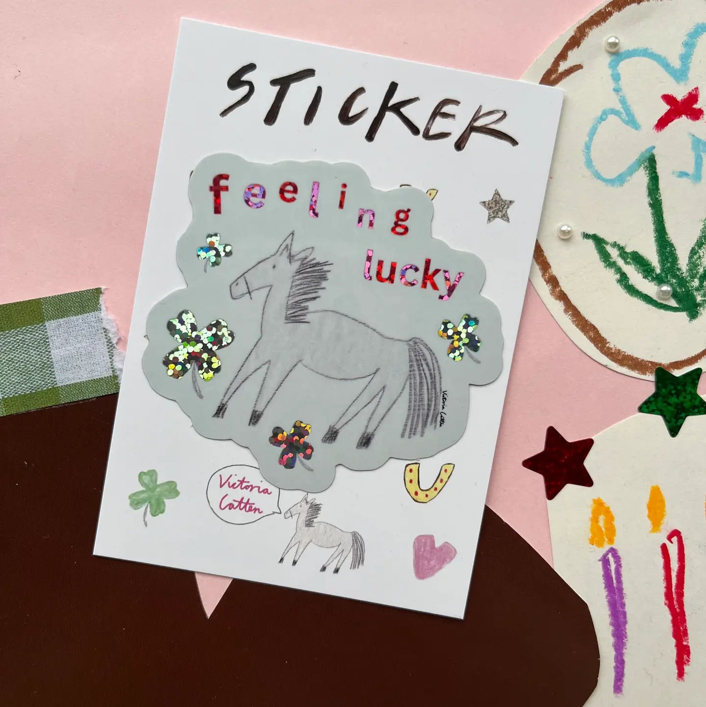 Feeling Lucky Pony Vinyl Sticker