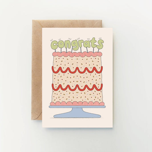 Congrats Cake Card
