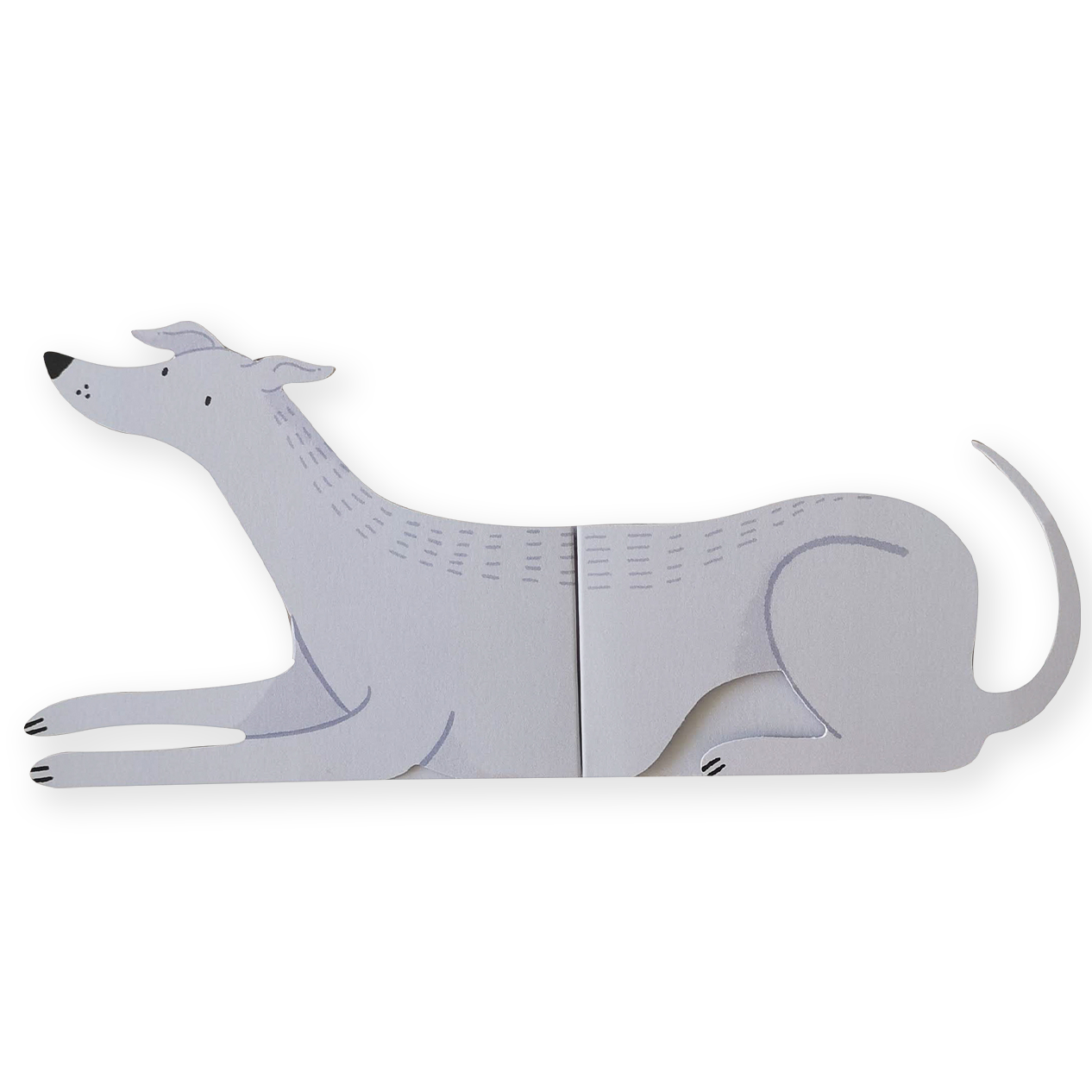 Finn, Long Doggo Shaped Extendable Card