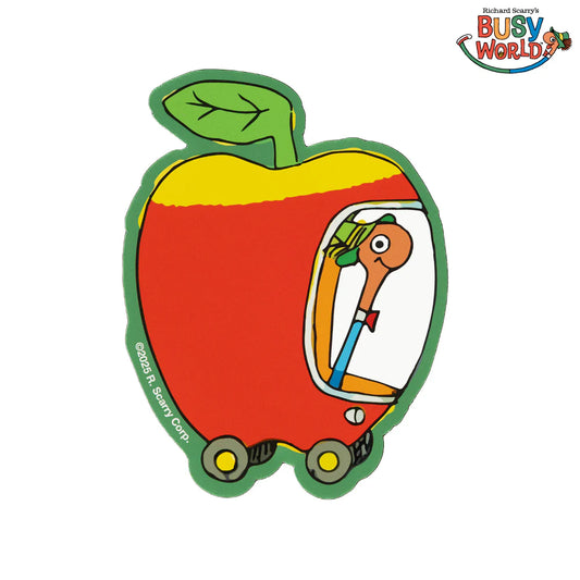 3P4 x Richard Scarry Vinyl Sticker: Apple Car