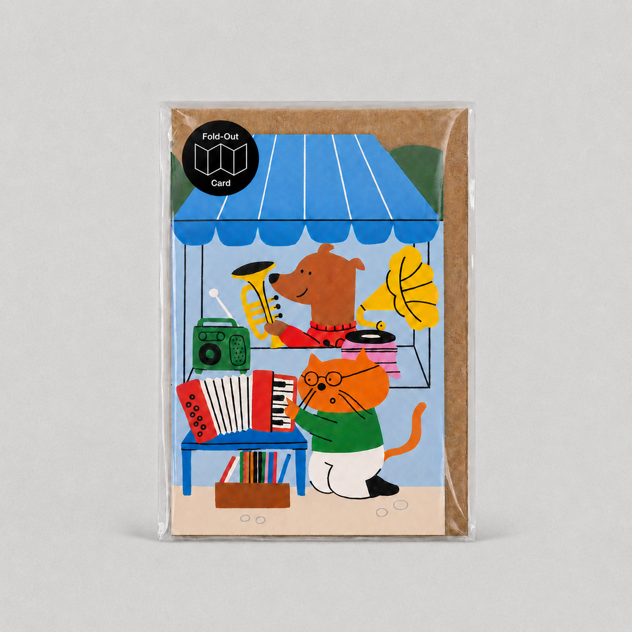 Book Club Big Concertina Card by Isa Pirracas