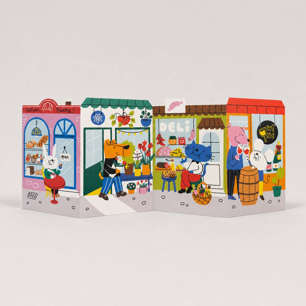 Independent Street Big Concertina Card by Isa Pirracas