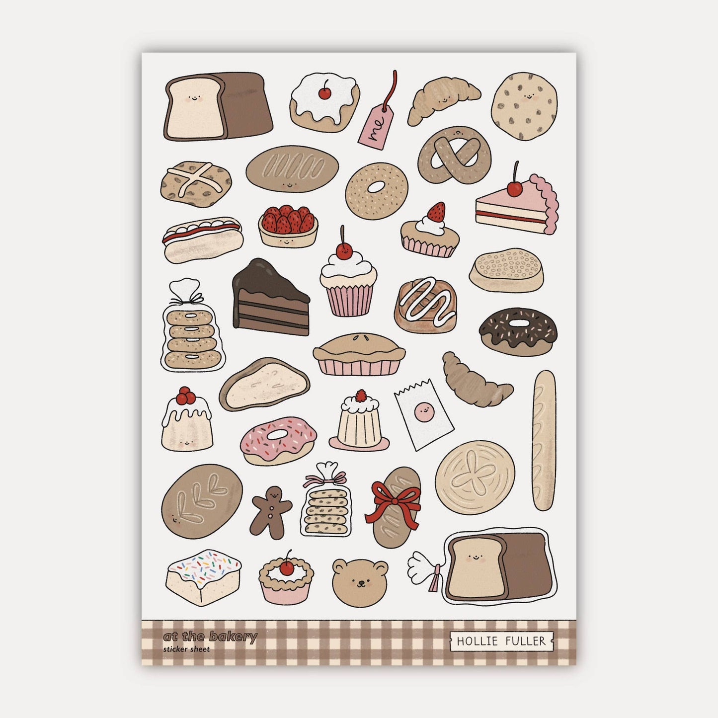 Hollie Fuller Mini Sticker Sheet - At The Bakery