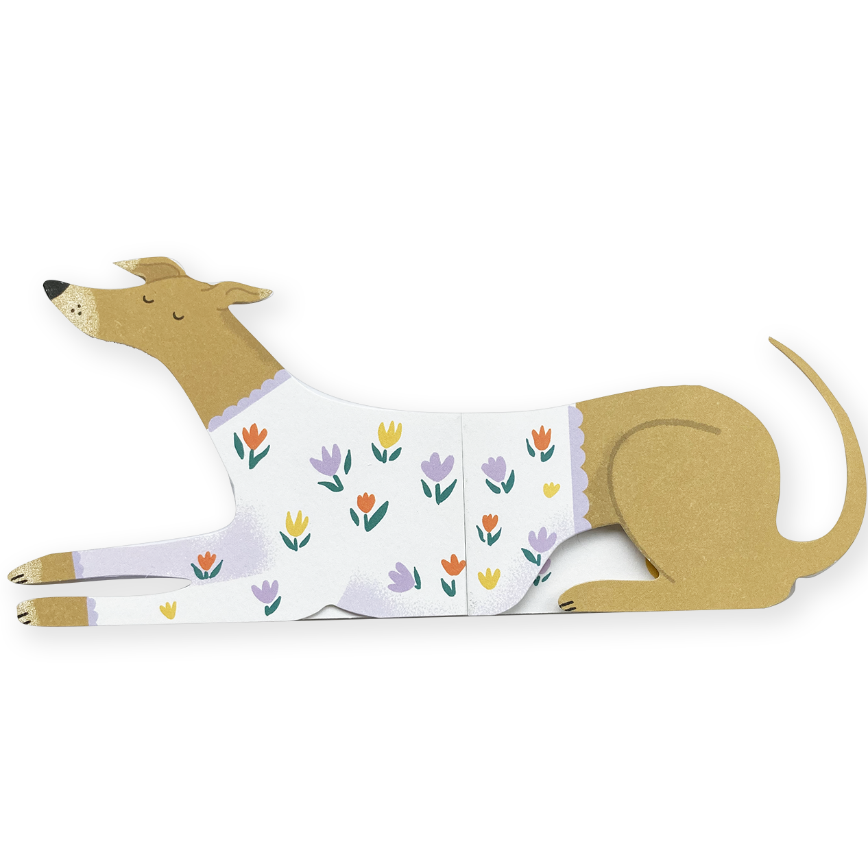 Bunny, Long Doggo Shaped Extendable Card