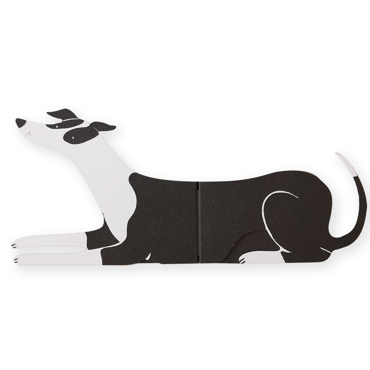 Albert, Long Doggo Shaped Greetings Card