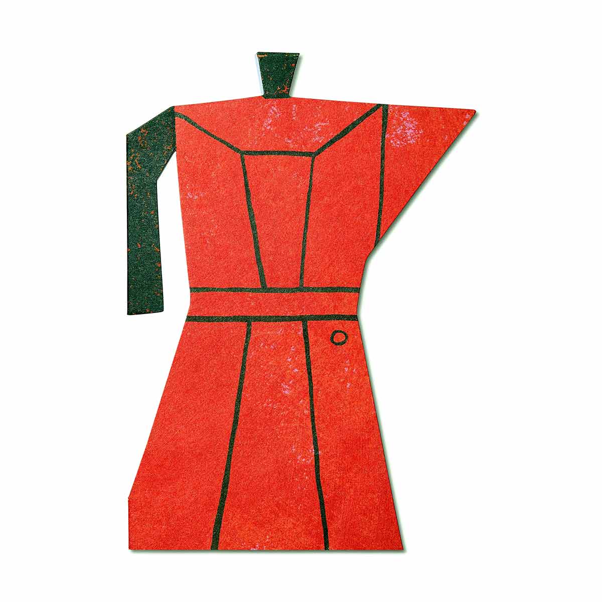 Red Coffee Pot Card