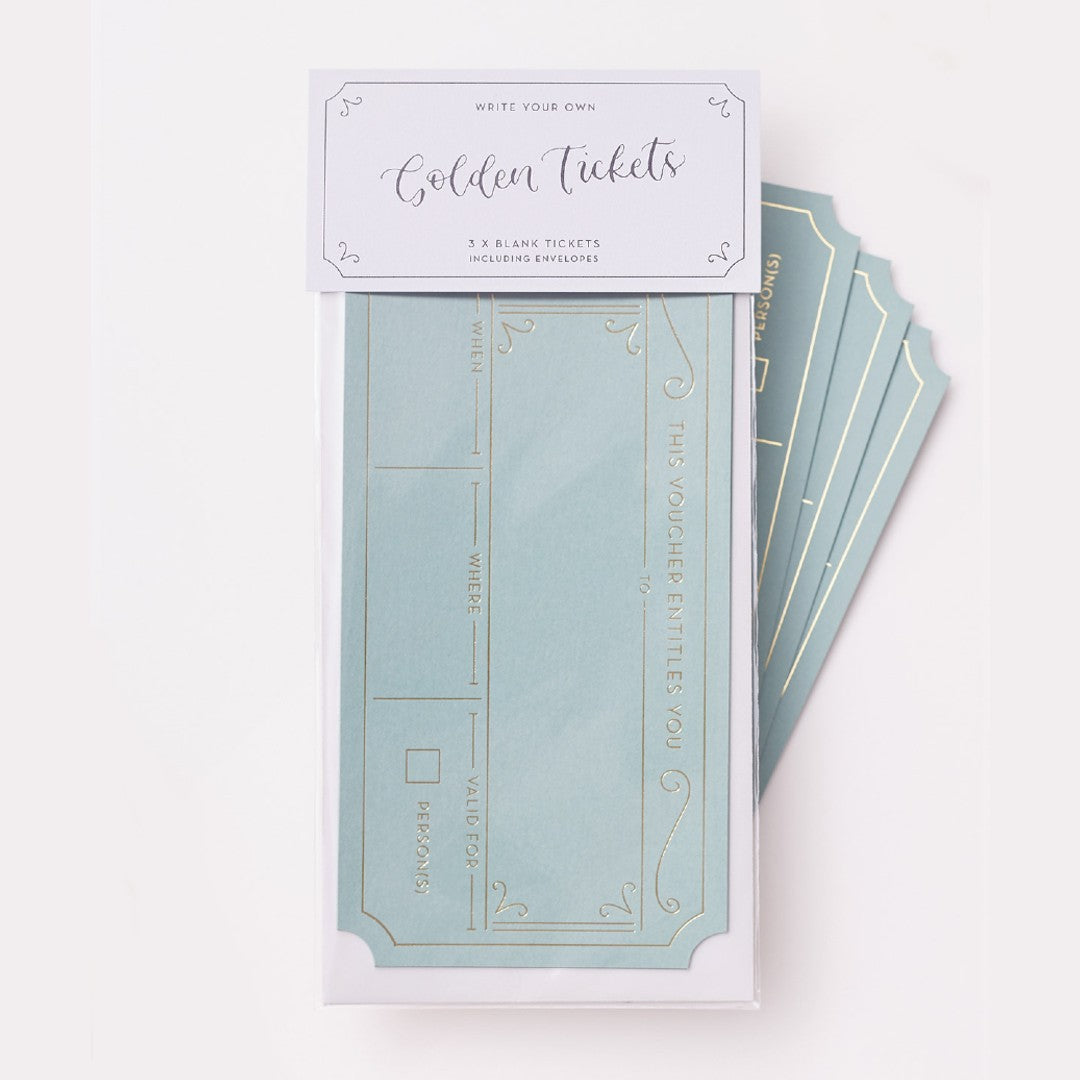 Golden Tickets (Available in Pink or Green)