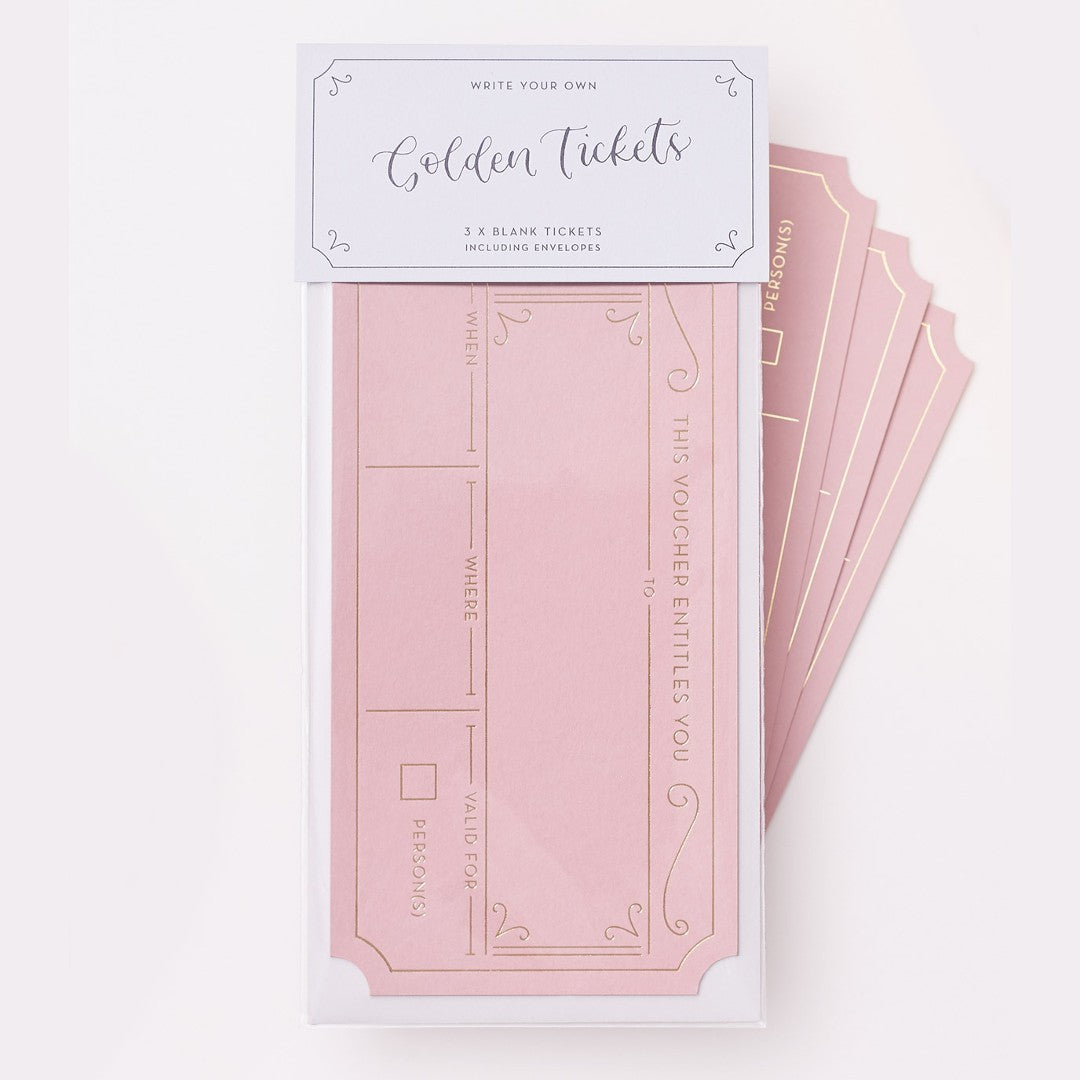 Golden Tickets (Available in Pink or Green)