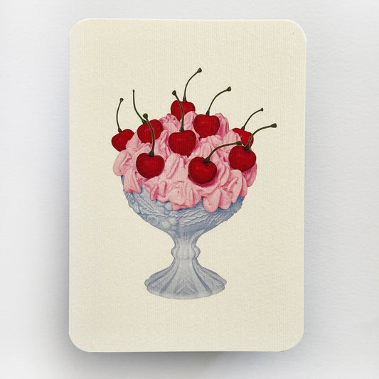 Strawberry Chantilly Cream Greeting Card