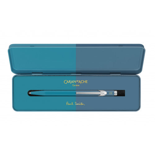 Paul Smith + Caran D'Ache 849 Ballpoint: Cyan/Steel