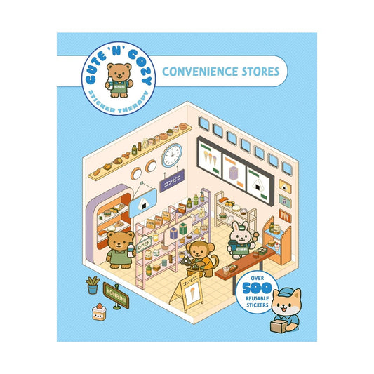 Cute 'n' Cozy Sticker Therapy Book: Convenience Store