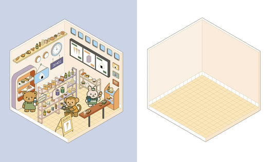 Cute 'n' Cozy Sticker Therapy Book: Convenience Store