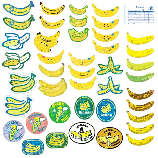 Mini Decoration Sticker Box: Bananas