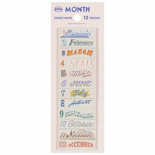 Months Sticky Notes