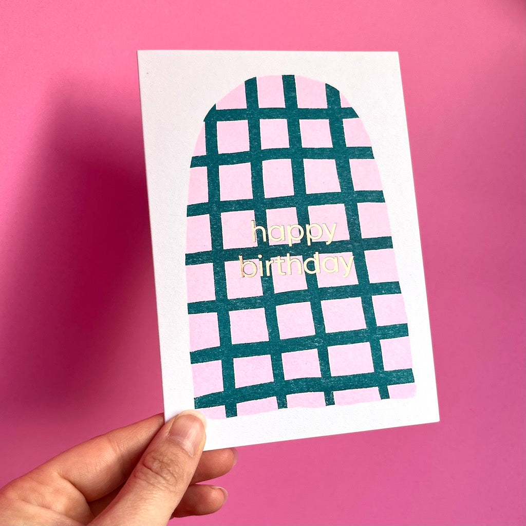 Happy Birthday Card | Grid Arch