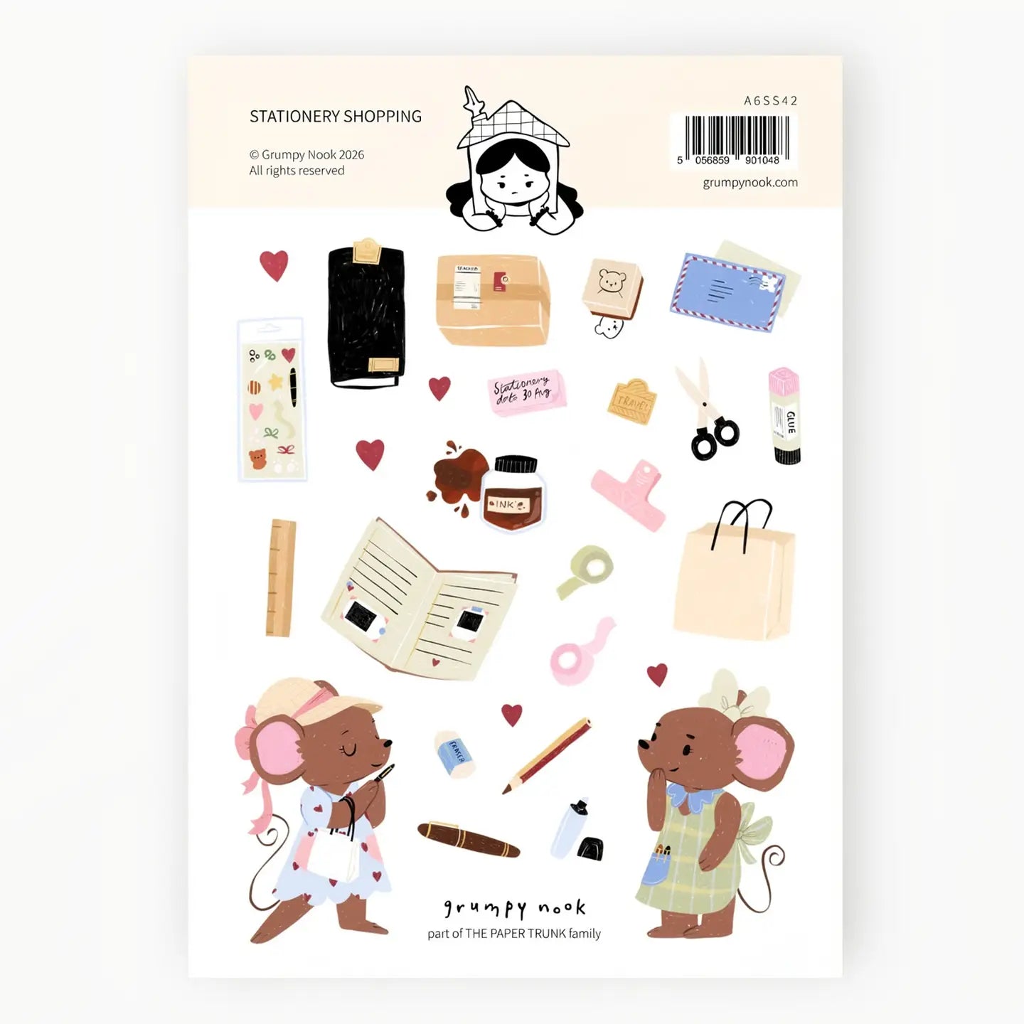 Stationery Shopping Sticker Sheet