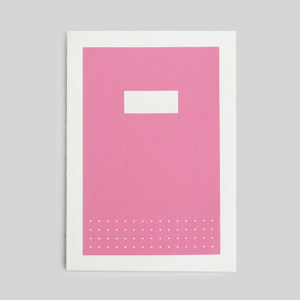 Hanji Cabinet Notebook: A5 Pink Dot Grid