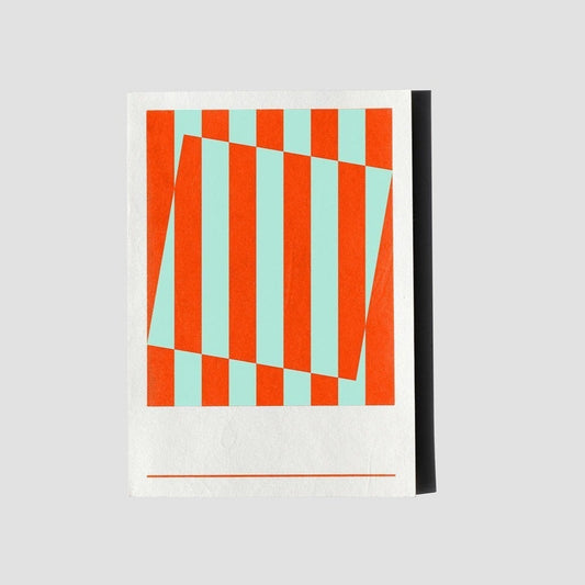 Hanji Stripe Notebook: A5 Sun Mint