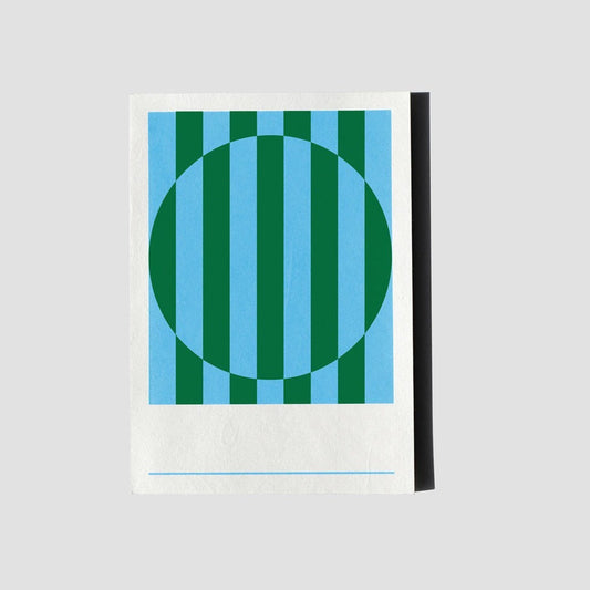 Hanji Stripe Notebook: A5 Water Green