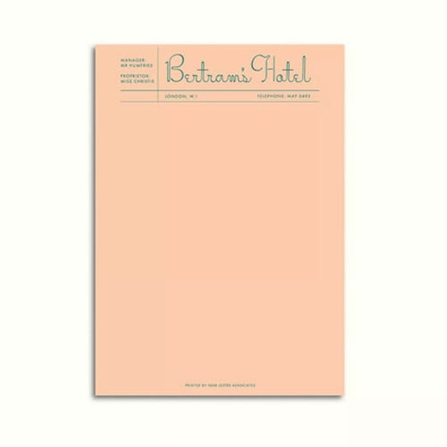 Fictional Hotel Notepad: Bertram's Hotel