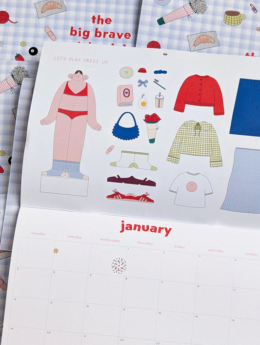 Big Brave Girl Calendar 2026
