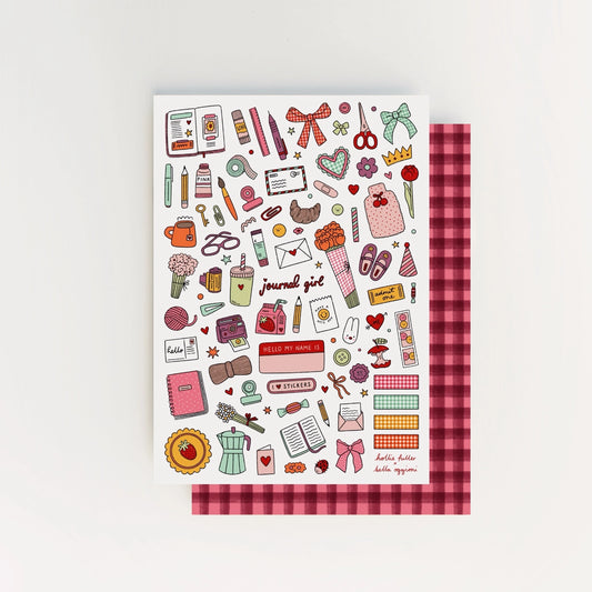Hollie Fuller Journal Girl Sticker Sheet