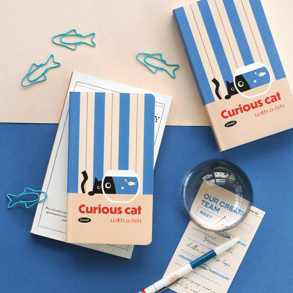 Slow Handy Notebook: Curious Cat