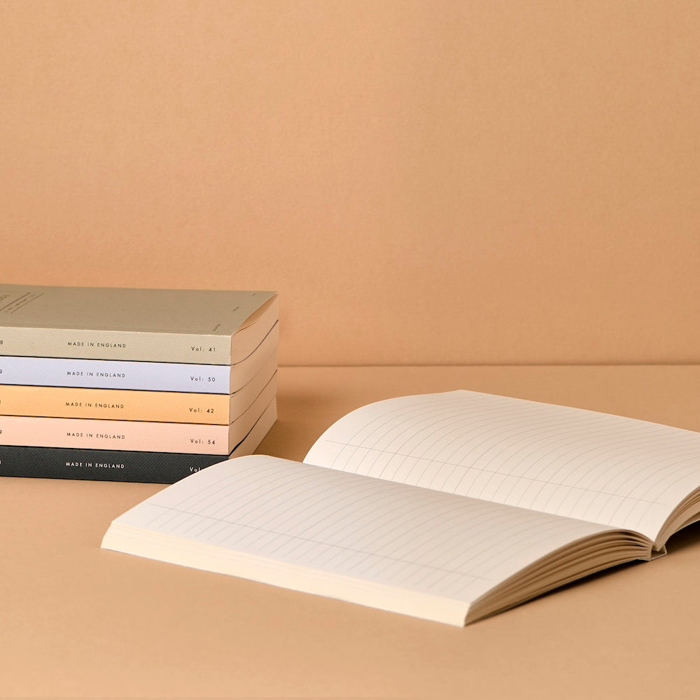 Katie Leamon Ruled Lay Flat Notebook: Sage