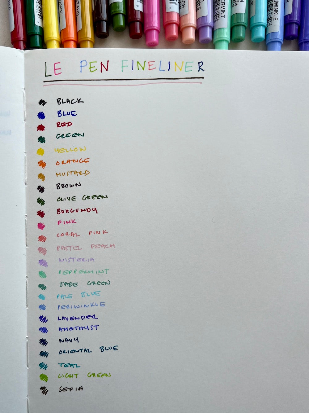 Le Pen Fineliner (NEW COLOURS)