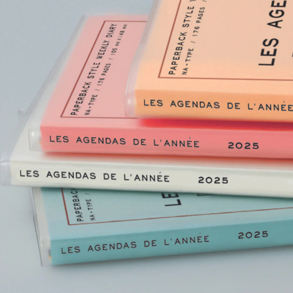 Hightide Les Agenda De l'Annee Diary 2025 (MORE COLOURS AVAILABLE)