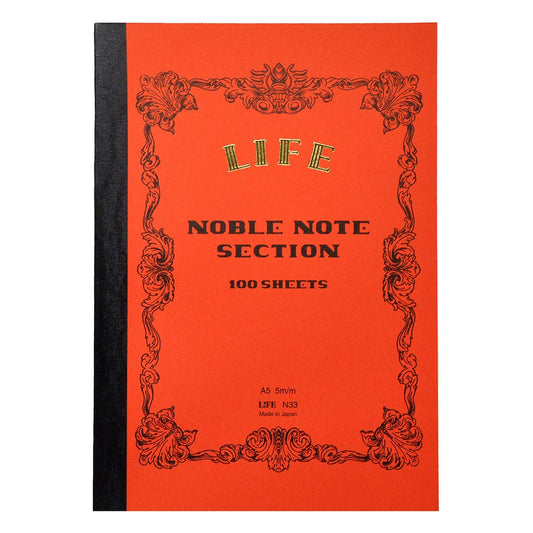 Life Noble Notebook: A5 Grid N33