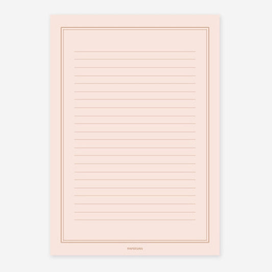 Lifepad A5 Notepad: Peach Letter