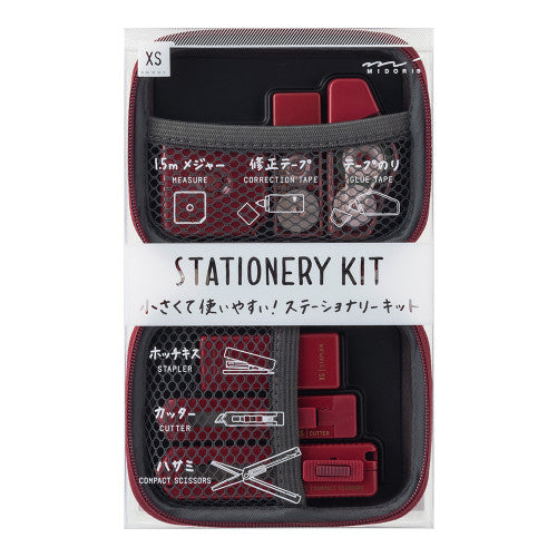 Midori XS Stationery Kit: Red