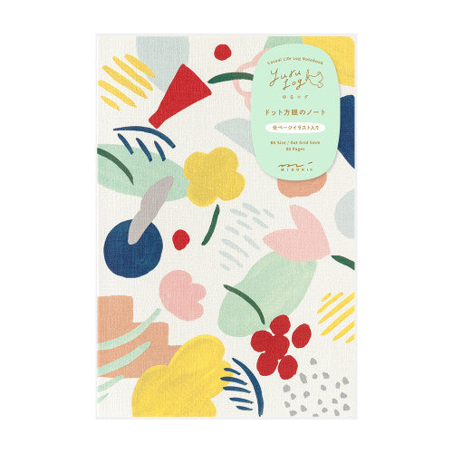 Midori Yuru Log Notebook - Motif Textile