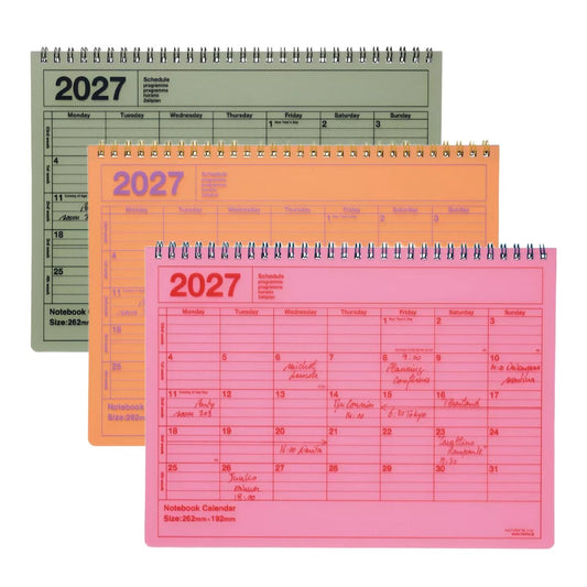 Notebook Calendar 2027: Medium