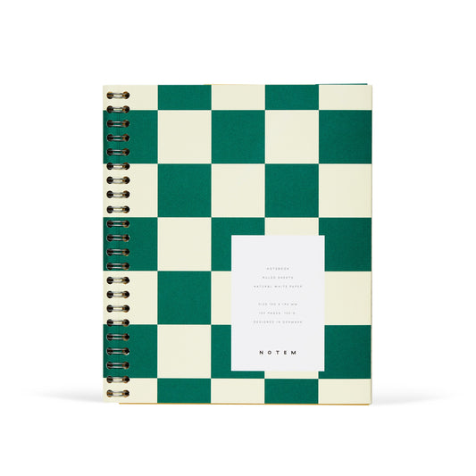 Nela Notebook Medium: Green Check