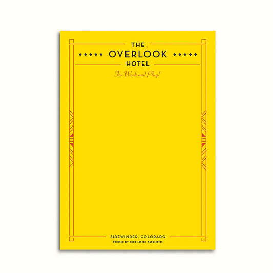 Fictional Hotel Notepad: Overlook Hotel