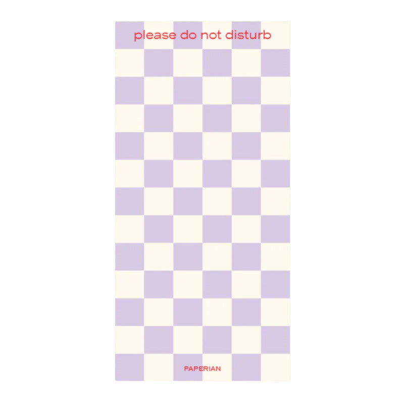 Checkerboard Notepad (MORE COLOURS)