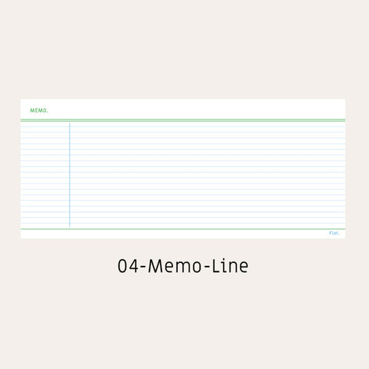 Paperian Flat Mini Notepad: Memo Line