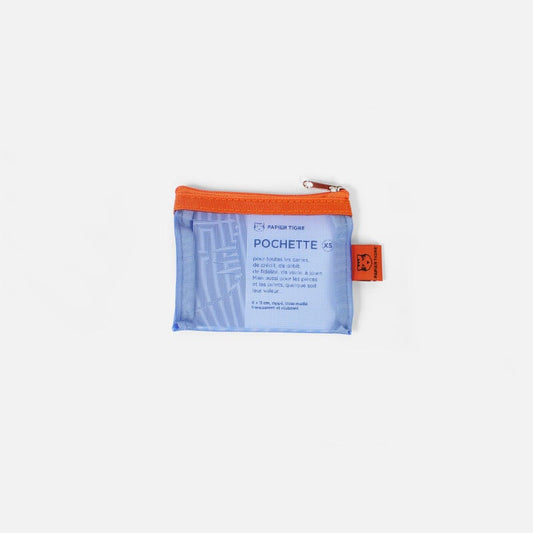 Mesh Pouch XS: Blue/Orange