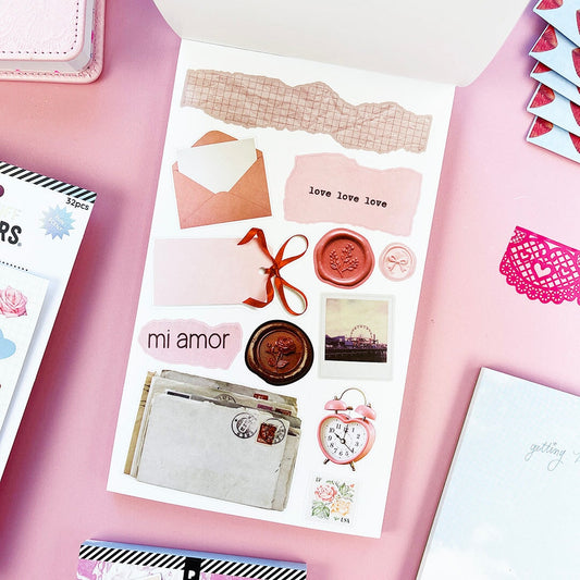 Coquette Junk Journal Sticker Book