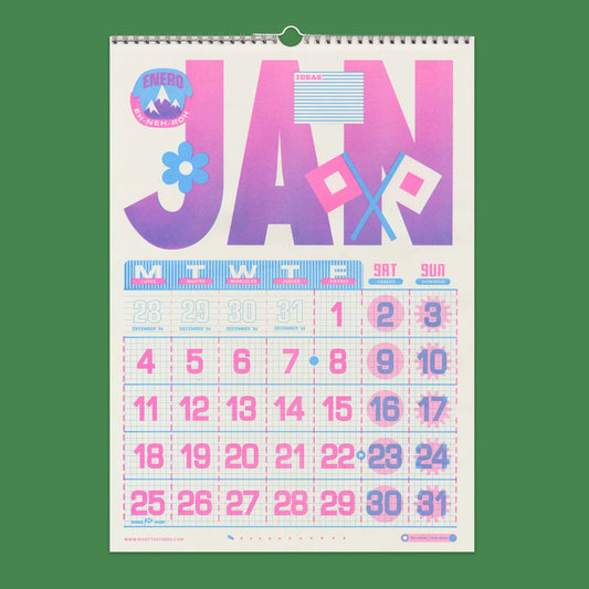 Risotto A3 Calendar 2027